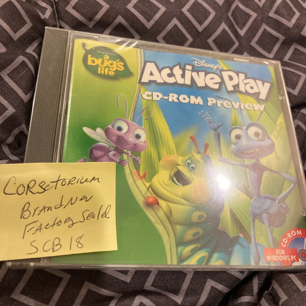 Disney's A Bug's Life Active Play CD-ROM with Green and Purple